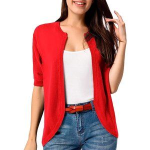 NWT Short Sleeve Cardigans Casual Lightweight Knit Sweaters